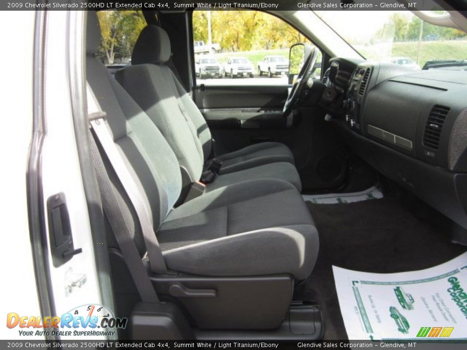 2009 Chevrolet Silverado 2500HD LT Extended Cab 4x4 Summit White / Light Titanium/Ebony Photo #13