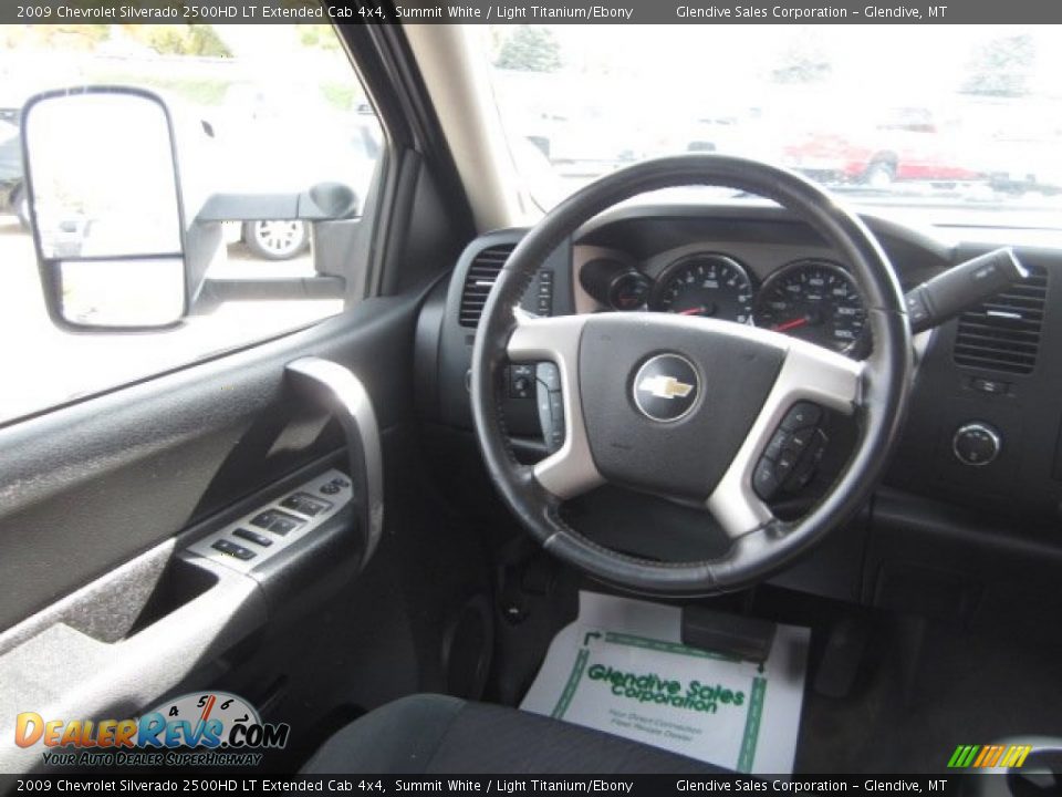 2009 Chevrolet Silverado 2500HD LT Extended Cab 4x4 Summit White / Light Titanium/Ebony Photo #16