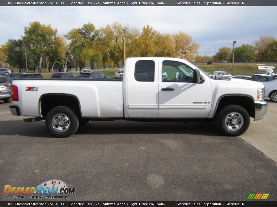 2009 Chevrolet Silverado 2500HD LT Extended Cab 4x4 Summit White / Light Titanium/Ebony Photo #22