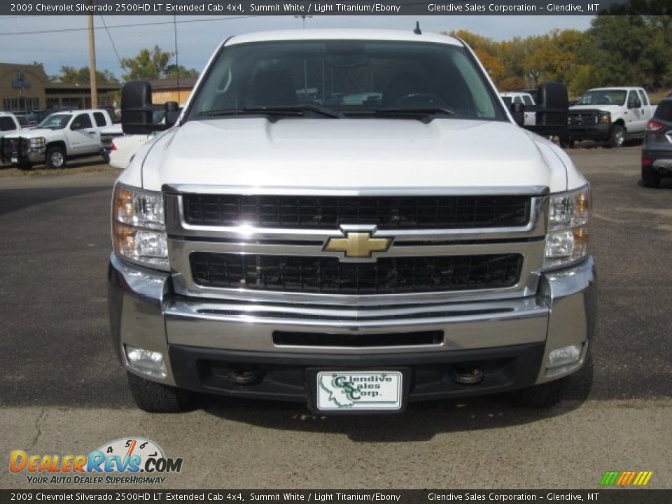 2009 Chevrolet Silverado 2500HD LT Extended Cab 4x4 Summit White / Light Titanium/Ebony Photo #23