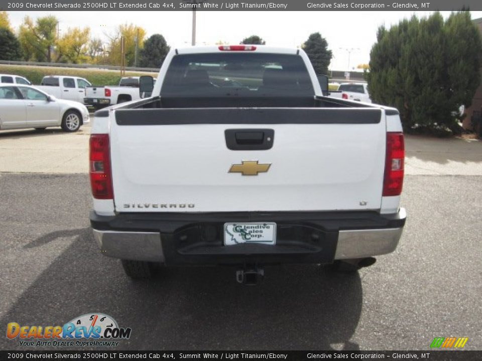 2009 Chevrolet Silverado 2500HD LT Extended Cab 4x4 Summit White / Light Titanium/Ebony Photo #24