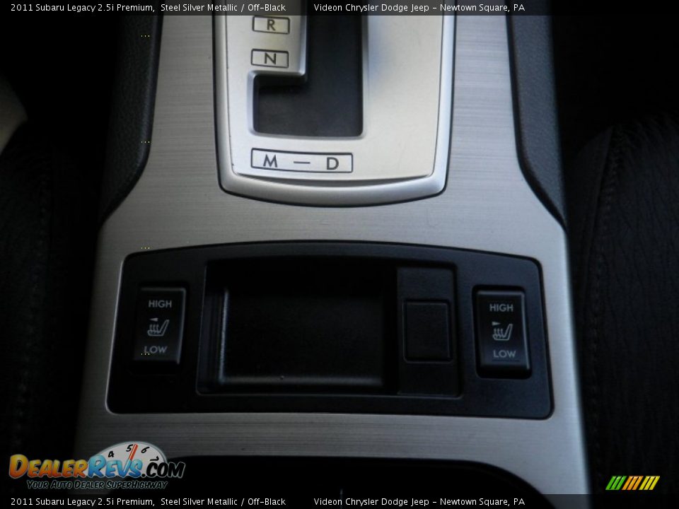 2011 Subaru Legacy 2.5i Premium Steel Silver Metallic / Off-Black Photo #21