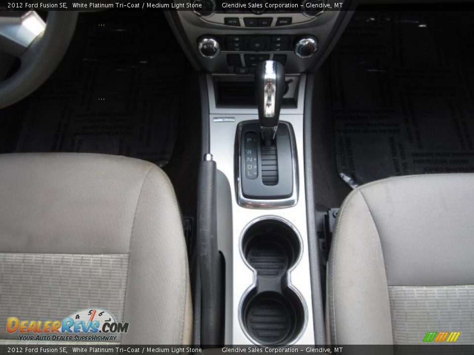 2012 Ford Fusion SE White Platinum Tri-Coat / Medium Light Stone Photo #9
