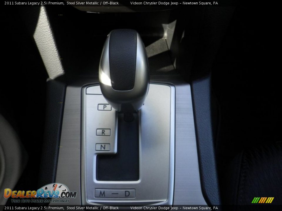 2011 Subaru Legacy 2.5i Premium Steel Silver Metallic / Off-Black Photo #23