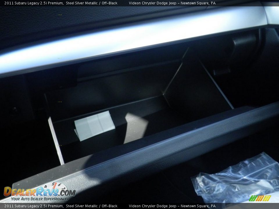 2011 Subaru Legacy 2.5i Premium Steel Silver Metallic / Off-Black Photo #25