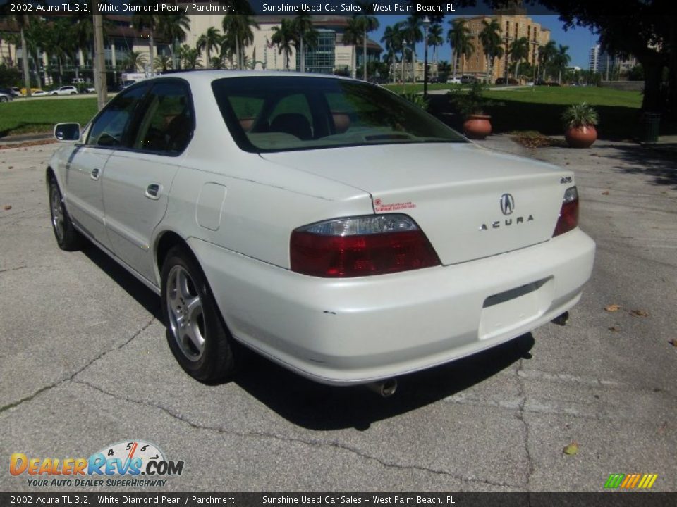 2002 Acura TL 3.2 White Diamond Pearl / Parchment Photo #3