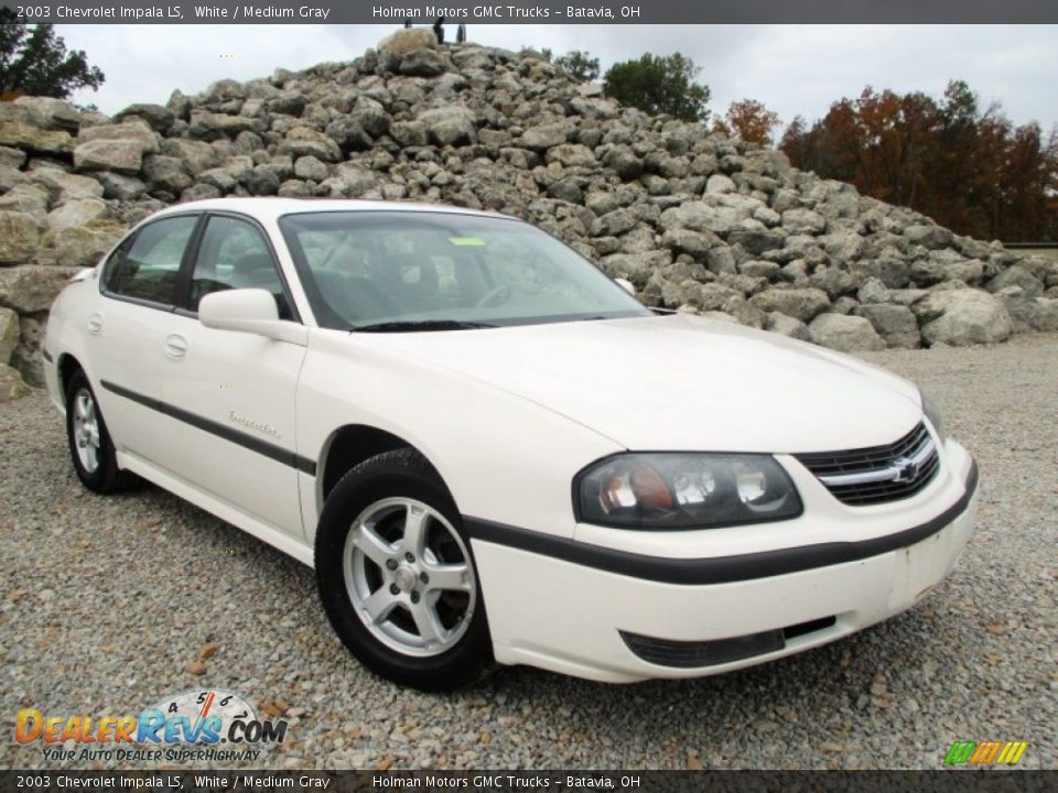 2003 Chevrolet Impala LS White / Medium Gray Photo #1