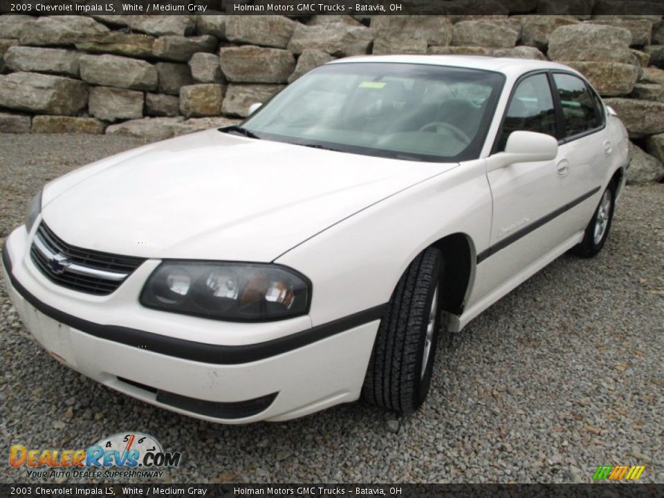 2003 Chevrolet Impala LS White / Medium Gray Photo #2
