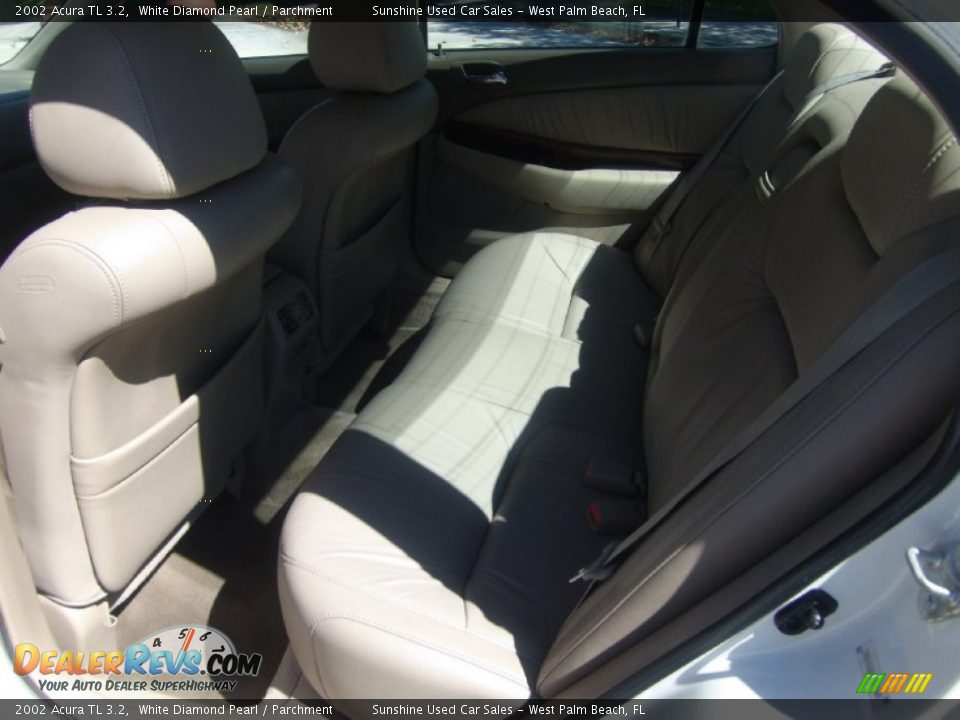 2002 Acura TL 3.2 White Diamond Pearl / Parchment Photo #8
