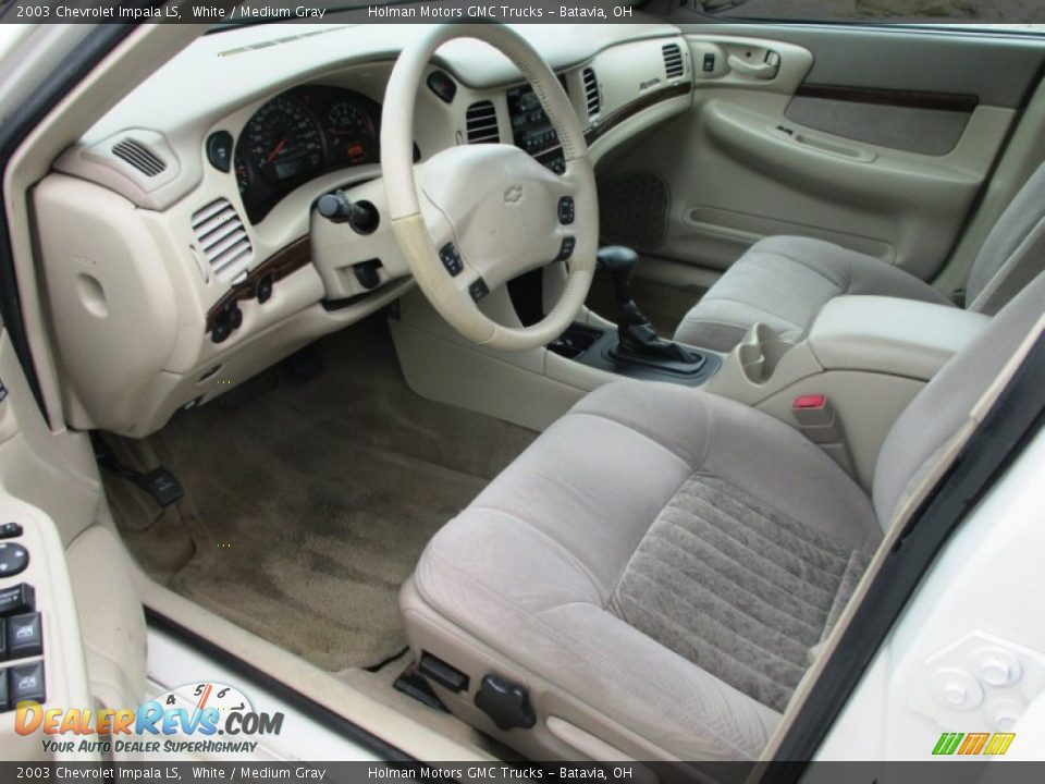 2003 Chevrolet Impala LS White / Medium Gray Photo #5