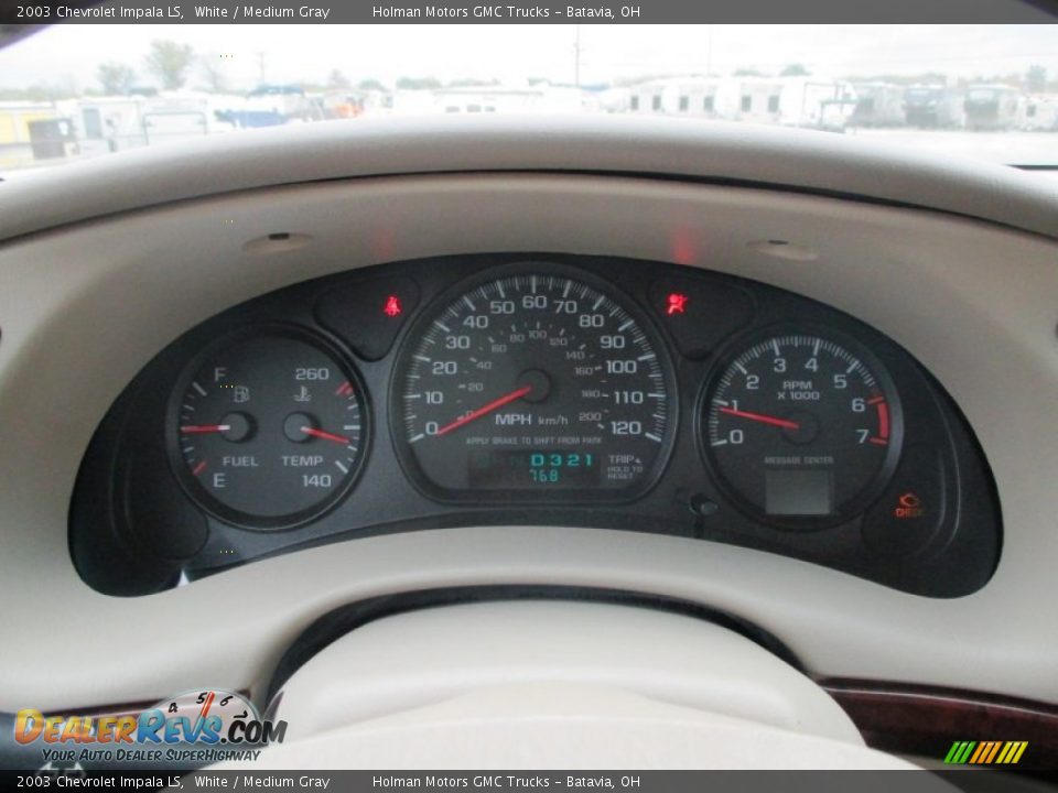 2003 Chevrolet Impala LS White / Medium Gray Photo #11