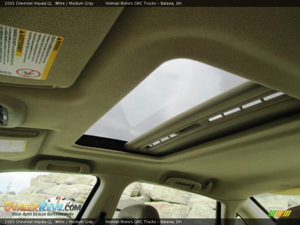 2003 Chevrolet Impala LS White / Medium Gray Photo #16