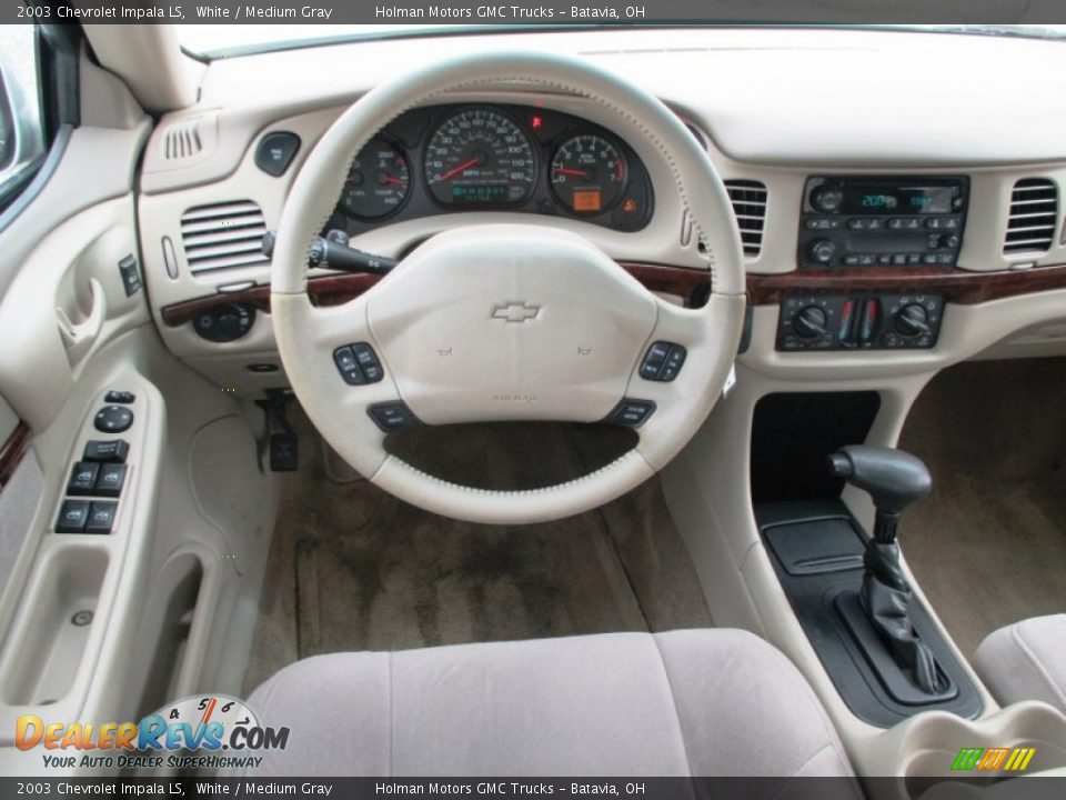 2003 Chevrolet Impala LS White / Medium Gray Photo #17
