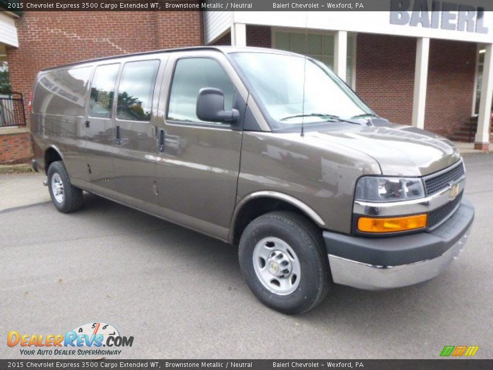 2015 Chevrolet Express 3500 Cargo Extended WT Brownstone Metallic / Neutral Photo #2