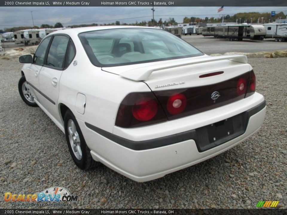 2003 Chevrolet Impala LS White / Medium Gray Photo #20