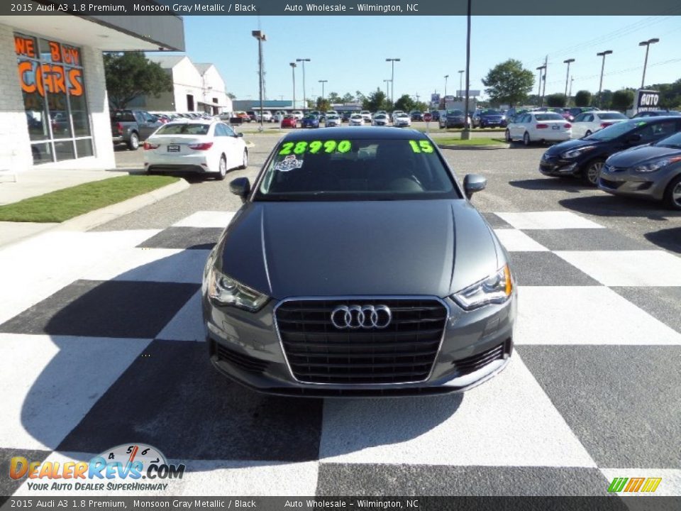 2015 Audi A3 1.8 Premium Monsoon Gray Metallic / Black Photo #2