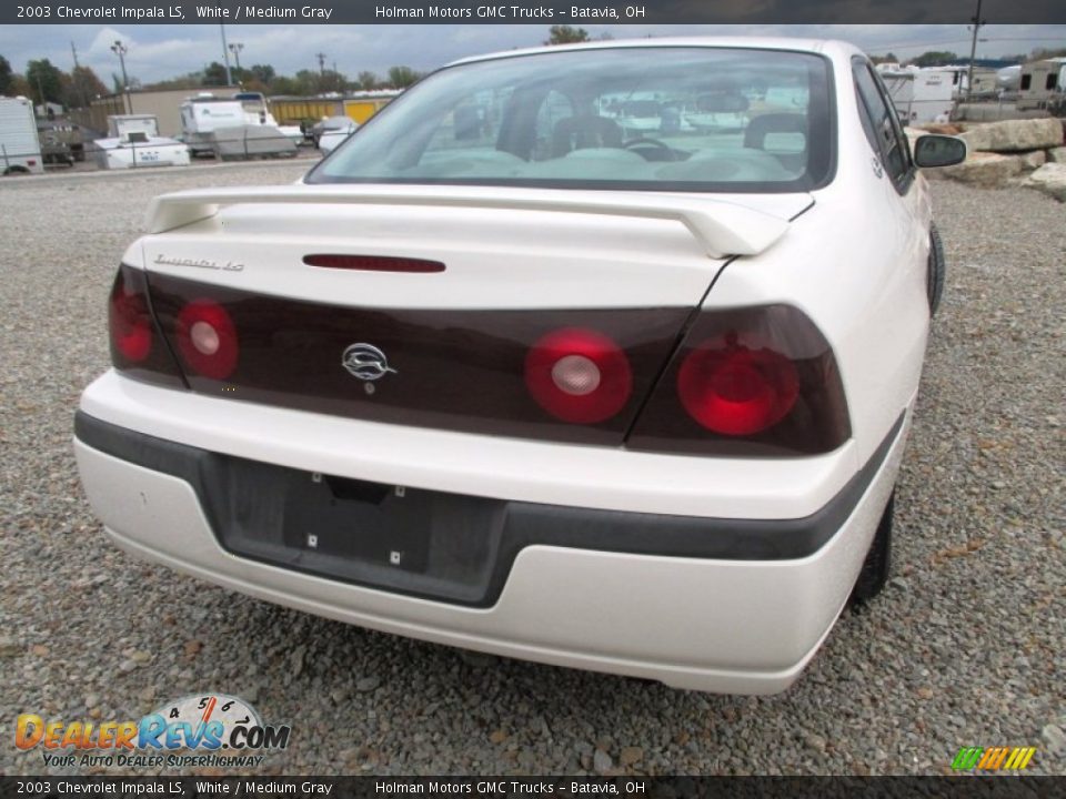 2003 Chevrolet Impala LS White / Medium Gray Photo #21