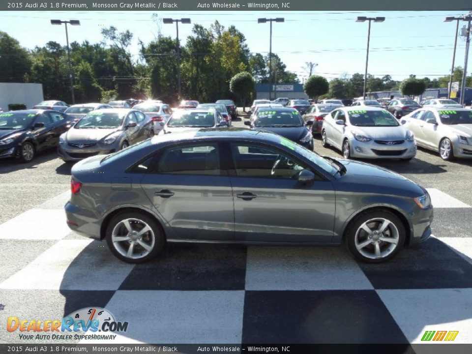 2015 Audi A3 1.8 Premium Monsoon Gray Metallic / Black Photo #3