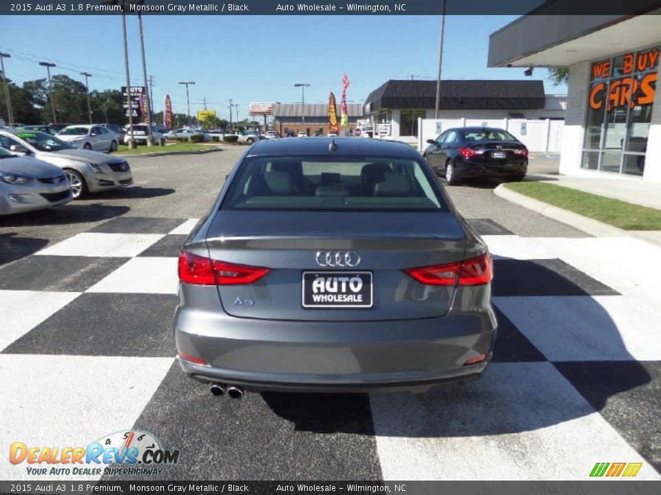 2015 Audi A3 1.8 Premium Monsoon Gray Metallic / Black Photo #4