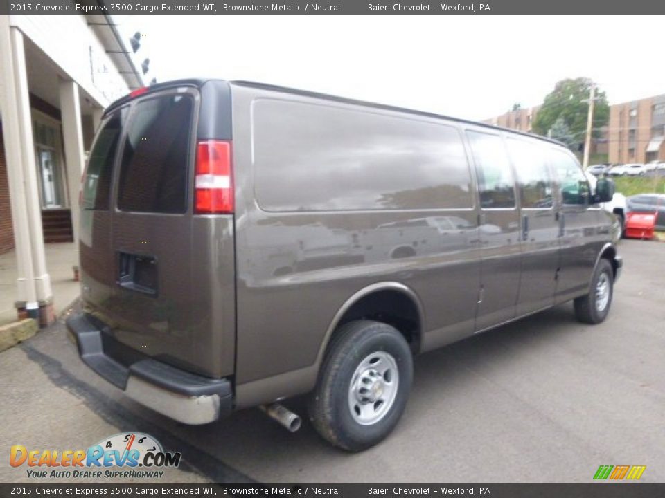 2015 Chevrolet Express 3500 Cargo Extended WT Brownstone Metallic / Neutral Photo #8