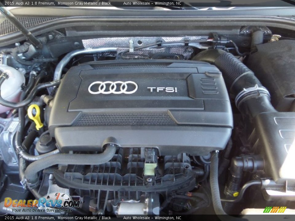 2015 Audi A3 1.8 Premium Monsoon Gray Metallic / Black Photo #6