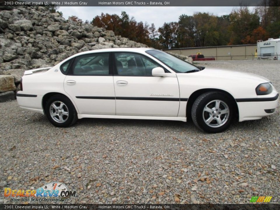 2003 Chevrolet Impala LS White / Medium Gray Photo #25