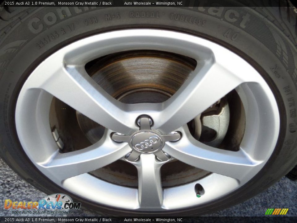 2015 Audi A3 1.8 Premium Monsoon Gray Metallic / Black Photo #7