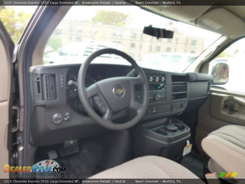 2015 Chevrolet Express 3500 Cargo Extended WT Brownstone Metallic / Neutral Photo #14