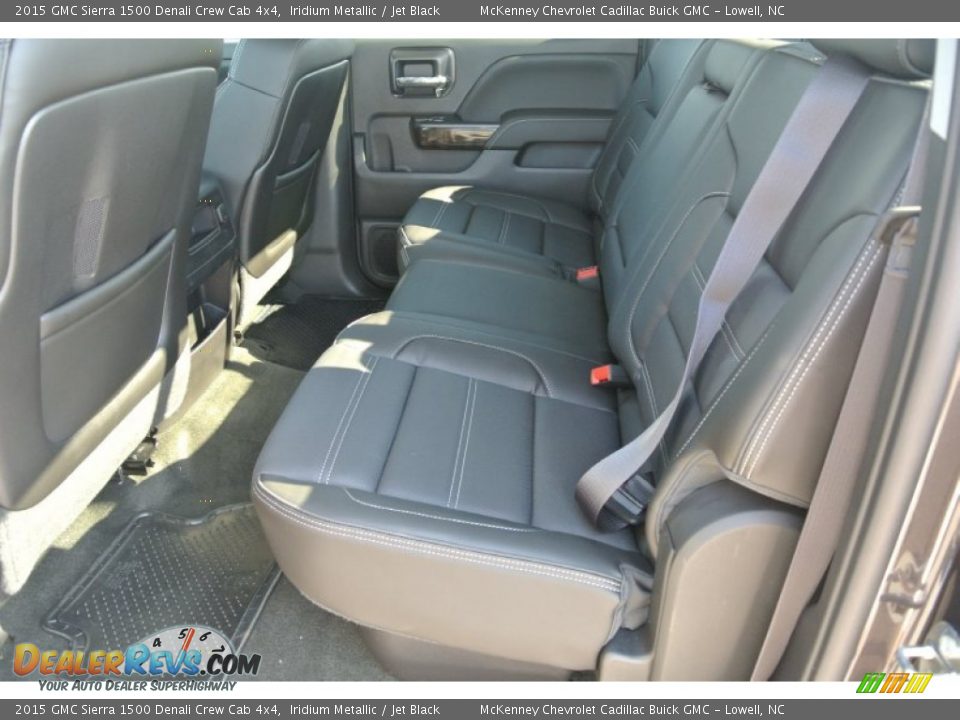 Rear Seat of 2015 GMC Sierra 1500 Denali Crew Cab 4x4 Photo #17