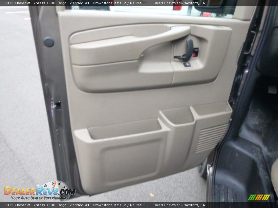 2015 Chevrolet Express 3500 Cargo Extended WT Brownstone Metallic / Neutral Photo #15
