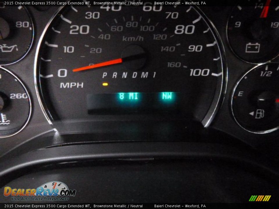 2015 Chevrolet Express 3500 Cargo Extended WT Brownstone Metallic / Neutral Photo #19