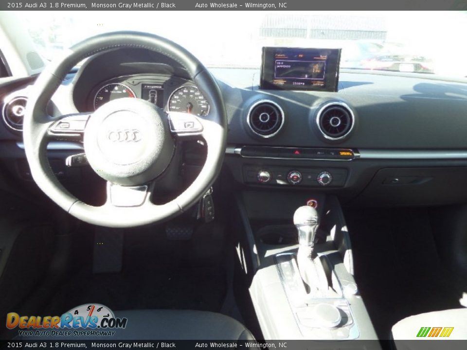 2015 Audi A3 1.8 Premium Monsoon Gray Metallic / Black Photo #15
