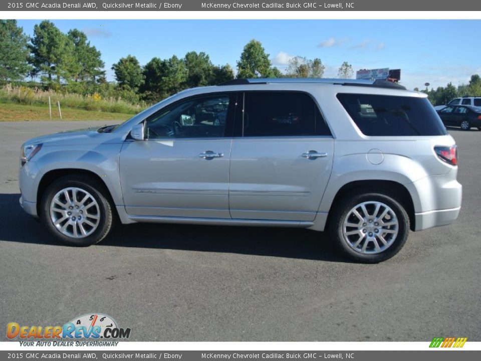 2015 GMC Acadia Denali AWD Quicksilver Metallic / Ebony Photo #3