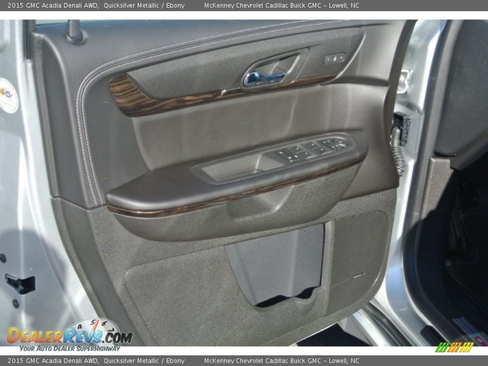 2015 GMC Acadia Denali AWD Quicksilver Metallic / Ebony Photo #9