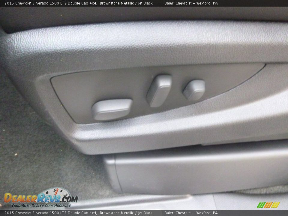 2015 Chevrolet Silverado 1500 LTZ Double Cab 4x4 Brownstone Metallic / Jet Black Photo #14