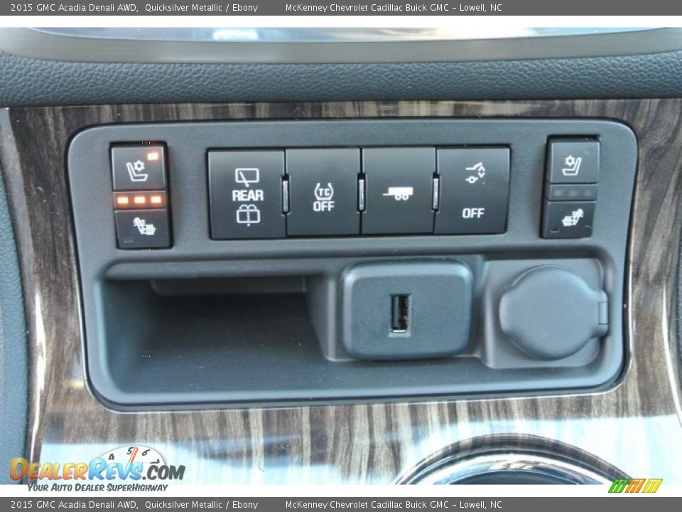 2015 GMC Acadia Denali AWD Quicksilver Metallic / Ebony Photo #12