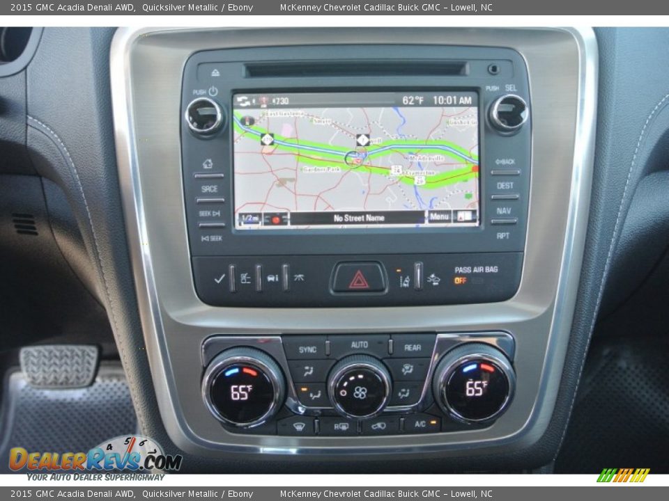 2015 GMC Acadia Denali AWD Quicksilver Metallic / Ebony Photo #13