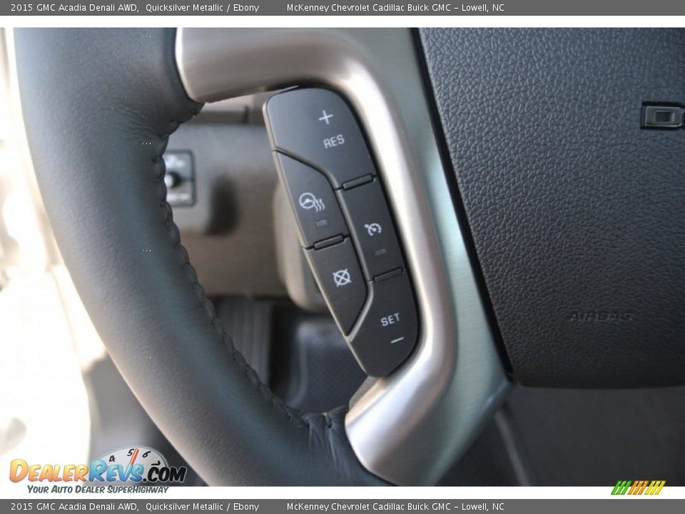 2015 GMC Acadia Denali AWD Quicksilver Metallic / Ebony Photo #15