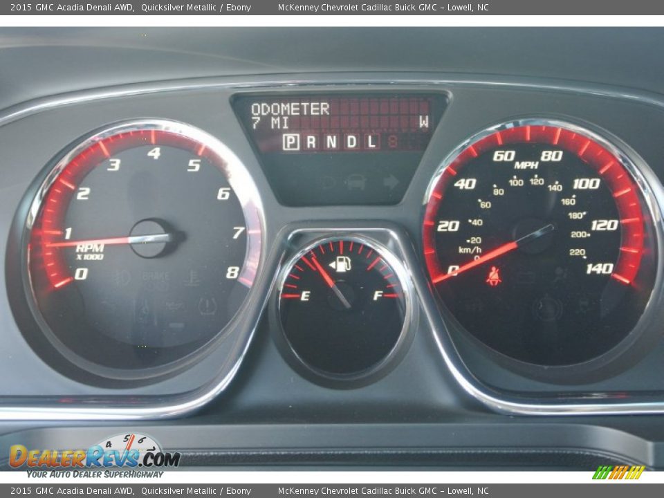 2015 GMC Acadia Denali AWD Quicksilver Metallic / Ebony Photo #17