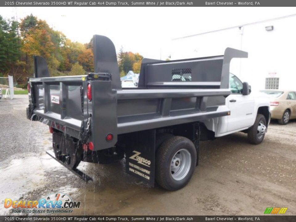 2015 Chevrolet Silverado 3500HD WT Regular Cab 4x4 Dump Truck Summit White / Jet Black/Dark Ash Photo #6