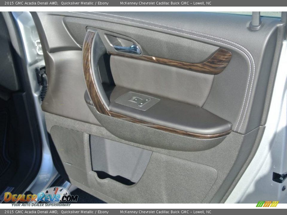 2015 GMC Acadia Denali AWD Quicksilver Metallic / Ebony Photo #23