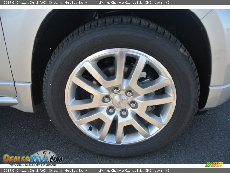 2015 GMC Acadia Denali AWD Quicksilver Metallic / Ebony Photo #24
