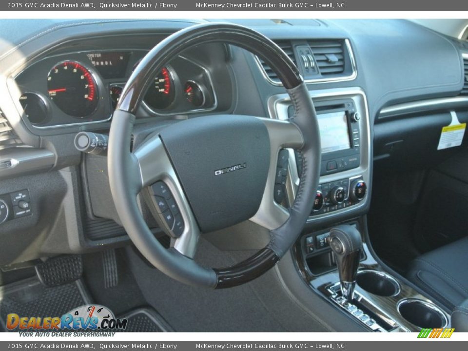 2015 GMC Acadia Denali AWD Quicksilver Metallic / Ebony Photo #26