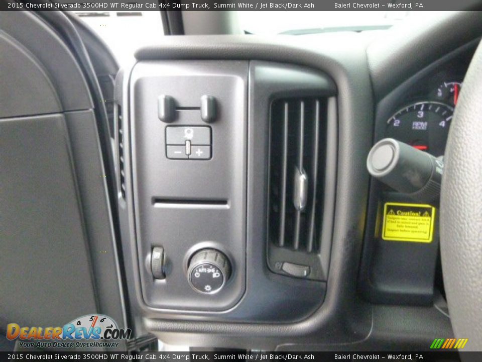 2015 Chevrolet Silverado 3500HD WT Regular Cab 4x4 Dump Truck Summit White / Jet Black/Dark Ash Photo #15