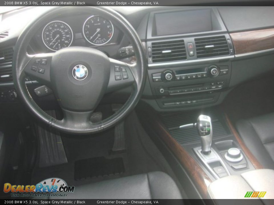 2008 BMW X5 3.0si Space Grey Metallic / Black Photo #2