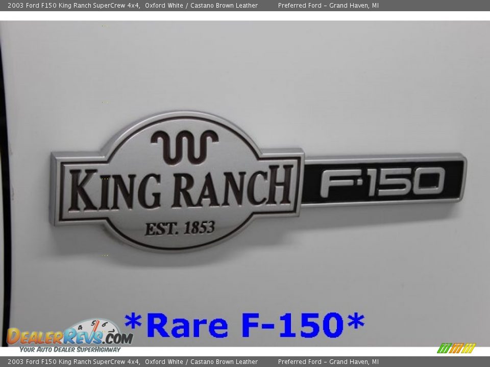 2003 Ford F150 King Ranch SuperCrew 4x4 Oxford White / Castano Brown Leather Photo #1