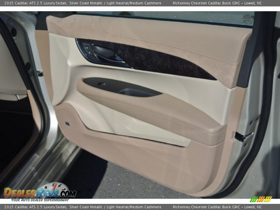 2015 Cadillac ATS 2.5 Luxury Sedan Silver Coast Metallic / Light Neutral/Medium Cashmere Photo #20