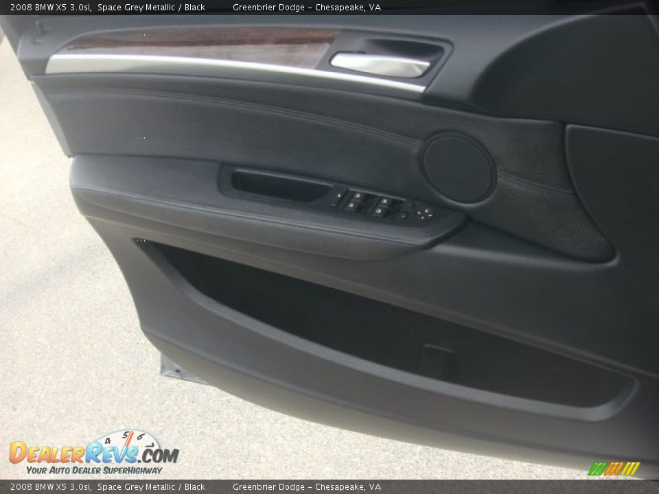 2008 BMW X5 3.0si Space Grey Metallic / Black Photo #9