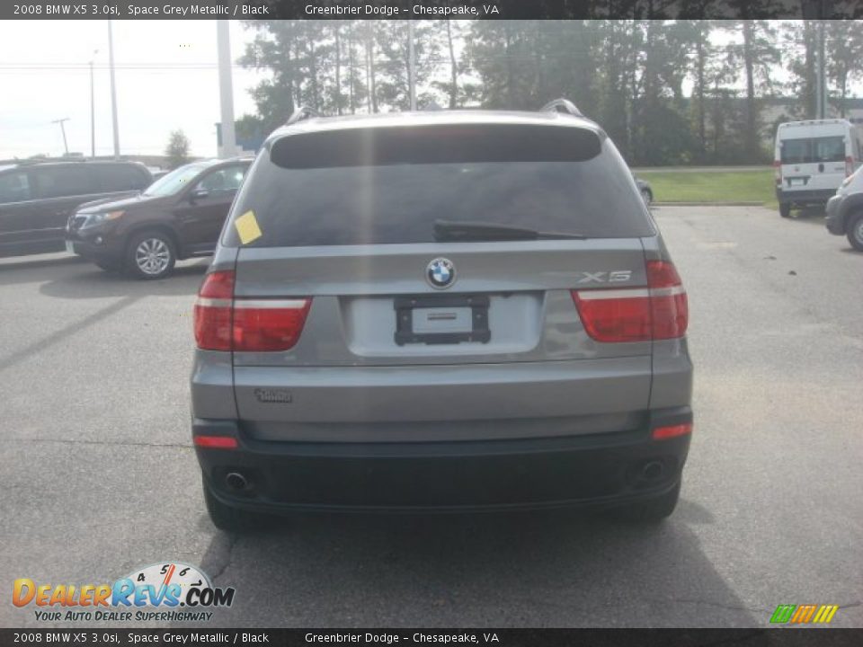 2008 BMW X5 3.0si Space Grey Metallic / Black Photo #13
