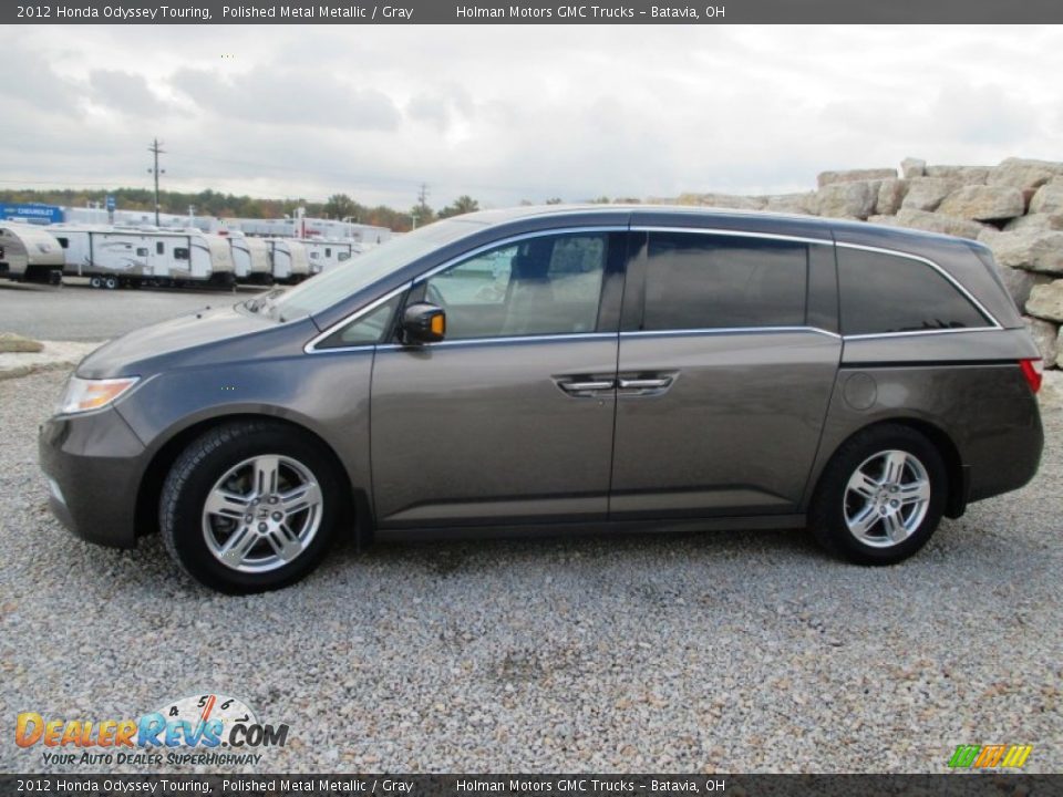 2012 Honda Odyssey Touring Polished Metal Metallic / Gray Photo #3